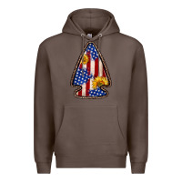 Coffee American flag sunflower arrowhead Premium Hoodie - Zillion Design Studio