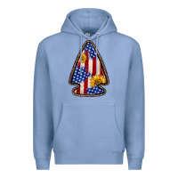 Colony Blue American flag sunflower arrowhead Premium Hoodie - Zillion Design Studio