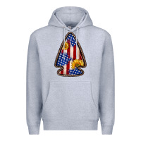 American Flag Sunflower Arrowhead Premium Hoodie | Teevron