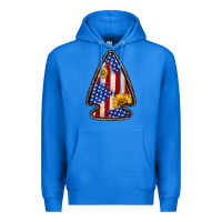 True Royal American flag sunflower arrowhead Premium Hoodie - Zillion Design Studio