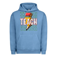 Pigment Pebble Blue teach Urban Hoodie - texasbilliewilder