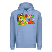 Colony Blue back to school with school bag Premium Hoodie - texasbilliewilder