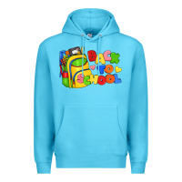 Ocean Blue back to school with school bag Premium Hoodie - texasbilliewilder