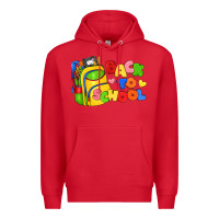 Red back to school with school bag Premium Hoodie - texasbilliewilder