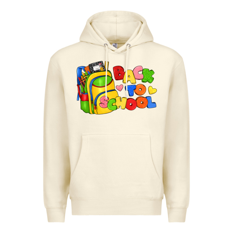 Back To School With School Bag Premium Hoodie by texasbilliewilder | Teevron
