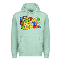 Seafoam back to school with school bag Premium Hoodie - texasbilliewilder