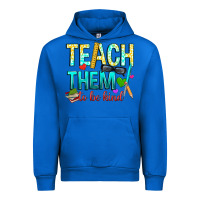 Cobalt teach them to be kind Urban Hoodie - texasbilliewilder