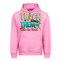 Fuchsia Pink teach them to be kind Urban Hoodie - texasbilliewilder