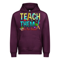 Mauve Wine teach them to be kind Urban Hoodie - texasbilliewilder