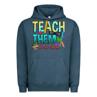Pigment Midnight Navy teach them to be kind Urban Hoodie - texasbilliewilder