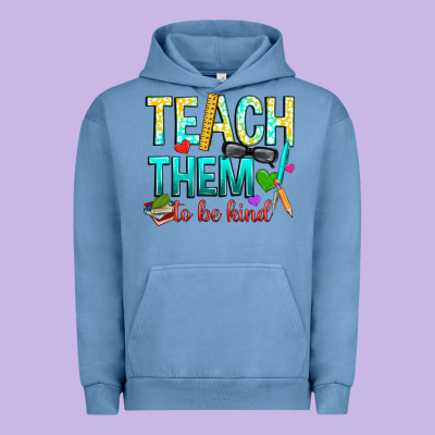Teach Them To Be Kind Urban Hoodie Designed By Texasbilliewilder