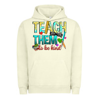 Pigment Pistachio teach them to be kind Urban Hoodie - texasbilliewilder