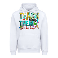 White teach them to be kind Urban Hoodie - texasbilliewilder