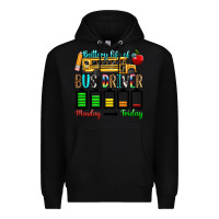 Black battery life of a bus driver Premium Hoodie - texasbilliewilder