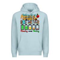 Blue Mist battery life of a bus driver Premium Hoodie - texasbilliewilder