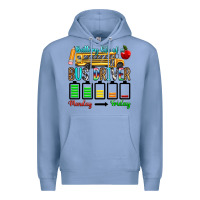 Colony Blue battery life of a bus driver Premium Hoodie - texasbilliewilder