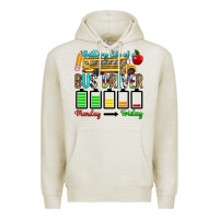 Oatmeal Heather battery life of a bus driver Premium Hoodie - texasbilliewilder