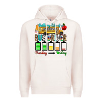 Pale Pink battery life of a bus driver Premium Hoodie - texasbilliewilder