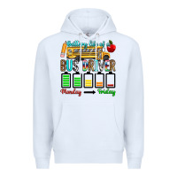 White battery life of a bus driver Premium Hoodie - texasbilliewilder