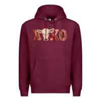 Burgundy xoxo charolais calf Premium Hoodie - RanaPortraitStore