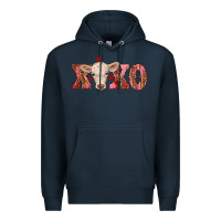 Navy xoxo charolais calf Premium Hoodie - RanaPortraitStore