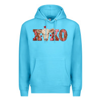 Ocean Blue xoxo charolais calf Premium Hoodie - RanaPortraitStore