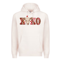 Pale Pink xoxo charolais calf Premium Hoodie - RanaPortraitStore