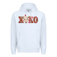 White xoxo charolais calf Premium Hoodie - RanaPortraitStore