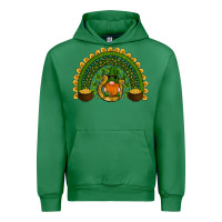 Emerald st patricks day rainbow Urban Hoodie - RanaPortraitStore