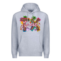 Heather Grey texas summer Premium Hoodie - Zillion Design Studio