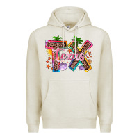 Oatmeal Heather texas summer Premium Hoodie - Zillion Design Studio