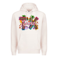 Pale Pink texas summer Premium Hoodie - Zillion Design Studio