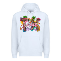 White texas summer Premium Hoodie - Zillion Design Studio