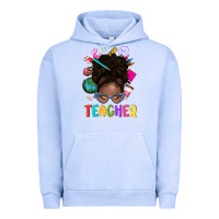 Pigment Grape Ice teacher afro messy bun Urban Hoodie - texasbilliewilder