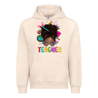 Sandshell teacher afro messy bun Urban Hoodie - texasbilliewilder