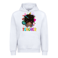 White teacher afro messy bun Urban Hoodie - texasbilliewilder