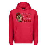Cardinal roses are red inside i'm dead Skull Premium Hoodie - RanaPortraitStore