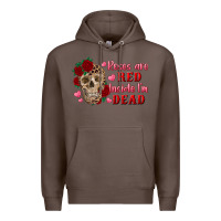 Coffee roses are red inside i'm dead Skull Premium Hoodie - RanaPortraitStore