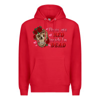 Red roses are red inside i'm dead Skull Premium Hoodie - RanaPortraitStore