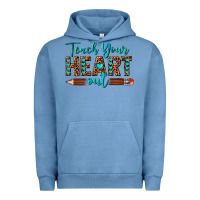 Pigment Pebble Blue teach your heart out Urban Hoodie - texasbilliewilder