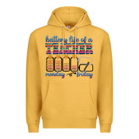 Mustard battery life of a teacher Premium Hoodie - texasbilliewilder