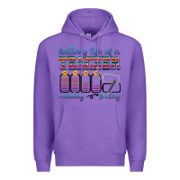 Purple battery life of a teacher Premium Hoodie - texasbilliewilder