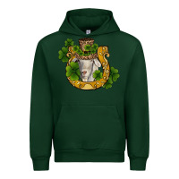 Forest Green st patricks day goat horseshoe shamrock Urban Hoodie - RanaPortraitStore