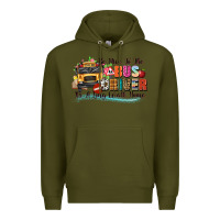 Army Green be nice to the bus driver its a long walk home Premium Hoodie - texasbilliewilder