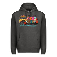 Charcoal Heather be nice to the bus driver its a long walk home Premium Hoodie - texasbilliewilder