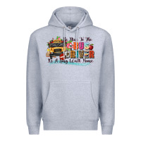 Heather Grey be nice to the bus driver its a long walk home Premium Hoodie - texasbilliewilder