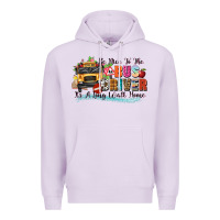 Lilac be nice to the bus driver its a long walk home Premium Hoodie - texasbilliewilder