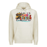Oatmeal Heather be nice to the bus driver its a long walk home Premium Hoodie - texasbilliewilder