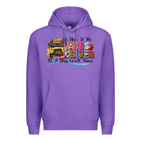Purple be nice to the bus driver its a long walk home Premium Hoodie - texasbilliewilder