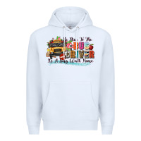 White be nice to the bus driver its a long walk home Premium Hoodie - texasbilliewilder